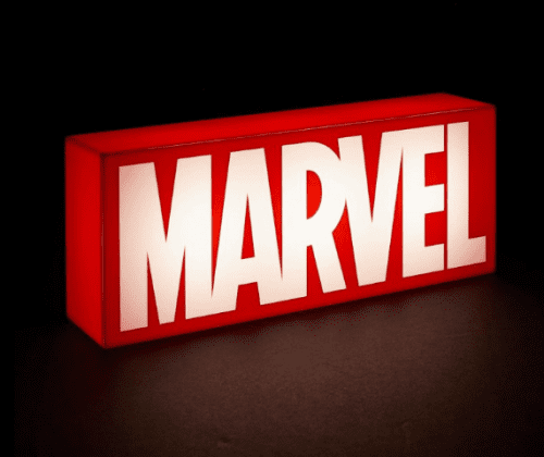 MARVEL LOGO Light hangulat lámpa USB (új) 30 x12 x 5 cm.