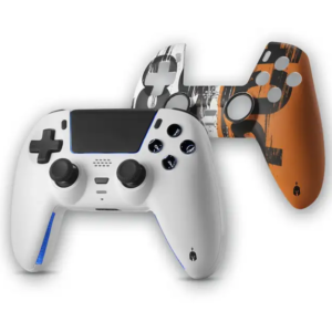 Ps5- Spartan Gear - Sarissa vezeték nélküli kontroller - Fehér + mintás előlap (Ps4-PS5) (Új)
