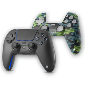 Ps5- Spartan Gear - Sarissa vezeték nélküli kontroller - Fekete + Camo előlap (Ps4-PS5) (Új)